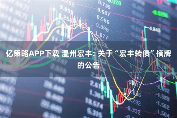 亿策略APP下载 温州宏丰: 关于“宏丰转债”摘牌的公告